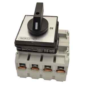 Tracon TS-10/4 Szakaszoló kapcsoló 400V,50Hz,100A,4P,30kW,88×88mm