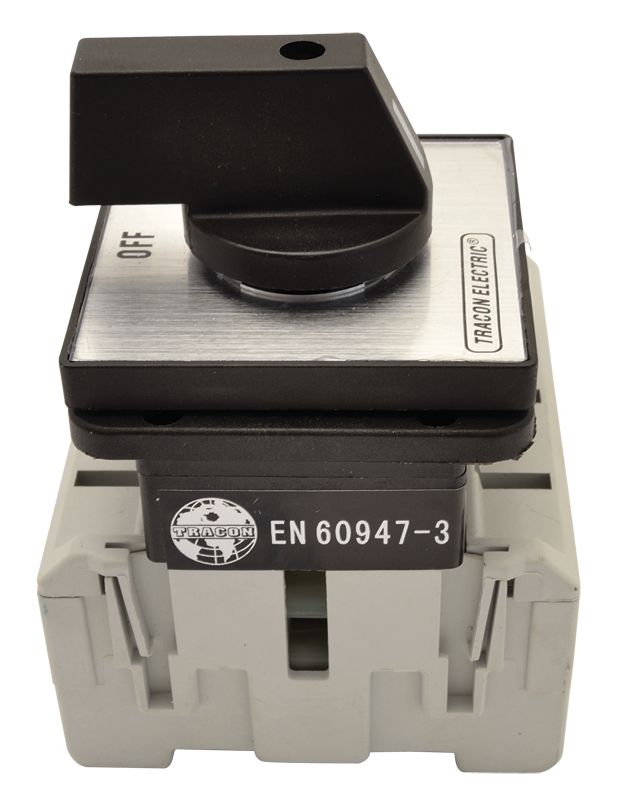 Tracon TS-10/4 Szakaszoló kapcsoló 400V,50Hz,100A,4P,30kW,88×88mm - Image 2