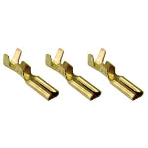 Tracon CSH3 Szigeteletlen rátolható csatlakozó hüvely,sárgaréz 2,8×0,5mm,0,5-1mm²
