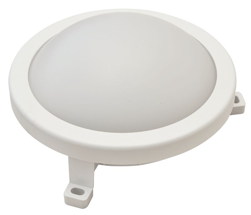 Tracon LHLMK12NW Műanyag házas LED hajólámpa,kerek forma 230 V,50 Hz,12 W,840 lm,4000 K,IP54,EEI=G