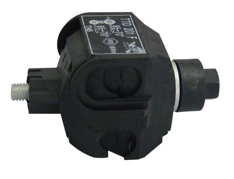 Tracon TSZL6-2 Szigetelt légvezeték-leágazó,szakadófejes csavarral 70-95/70-95mm²,6kV,M8