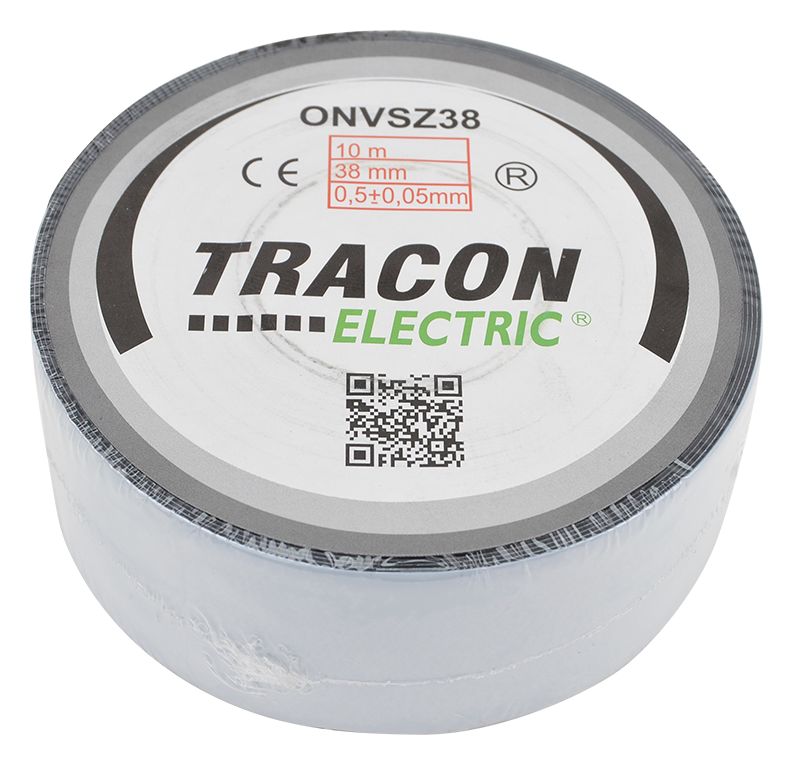 Tracon ONVSZ38 Önvulkanizáló szalag,fekete 10m×38mm,-40°C-75°C