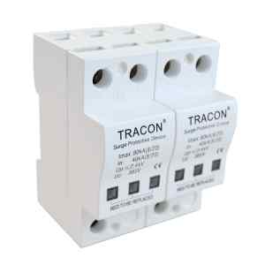 Tracon TTV-B240 Túlfeszültségvédő készülék,2.-es típus 40kA,2P