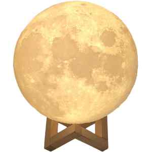 TRACON MOON Hold formájú LED dekor asztalilámpa 400 mAh, 1,5 W, 60lm, 4000 K