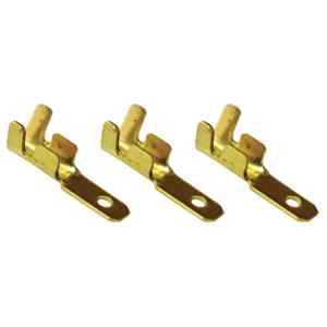 Tracon CS3 Szigeteletlen rátolható csatlakozó csap,sárgaréz 2,8×0,5mm,0,5-1mm²