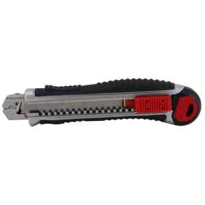 Tracon UTILK01 Pengés kés tárolóval,4 penge,cink markolat gumibetéttel L=168mm,D=35mm,W=18mm,d=18mm