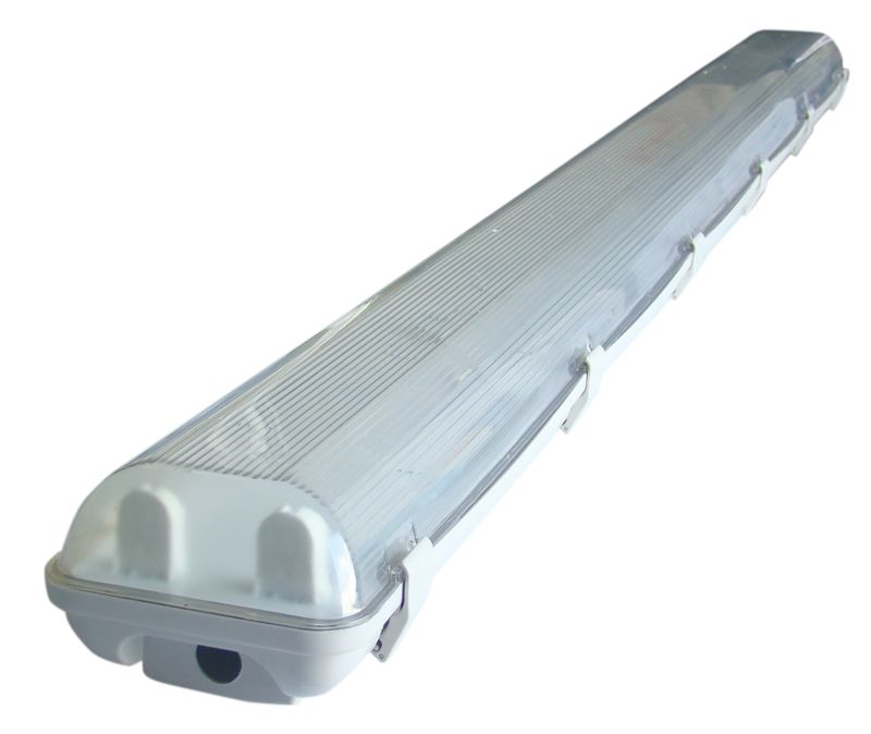 Tracon TLFVLED206 Védett lámpatest LED csövekhez,egyoldalas betáp 230 V,50 Hz,G13,600 mm,IP65,ABS/PC