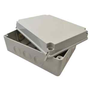 Tracon MED312313 Elektronikai doboz,világos szürke,teli fedéllel 310×230×130,IP67