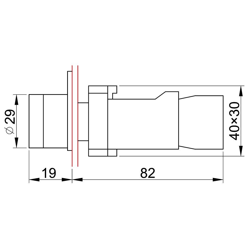 Tracon NYGBW3341Z Világító nyomógomb,fémalap,trafóval,zöld,glim,izzó nélk 1×NO,3A/230V AC,6V,IP42 - Image 2