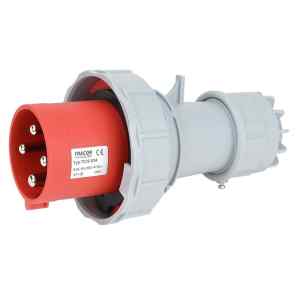 Tracon TICS-034 Ipari csatlakozó dugó,fokozott védelemmel 63A,400V,3P+E,6h,IP67