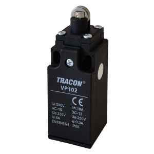 Tracon VP102 Helyzetkapcsoló,görgős 1xNO+1xNC,6A/230V AC-15,0,3A/250V DC-13,IP65