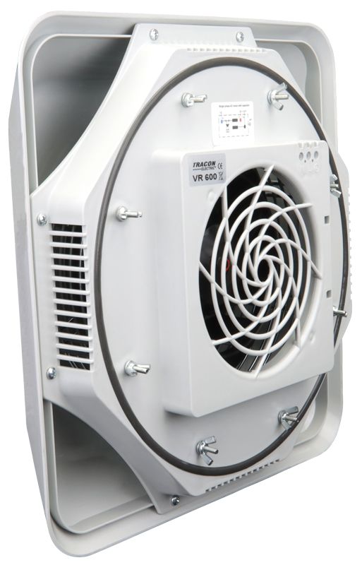 Tracon VR600 Tető ventilátor 600 m3/h,IP44,80 W,230 VAC,0.45 A,64 dB