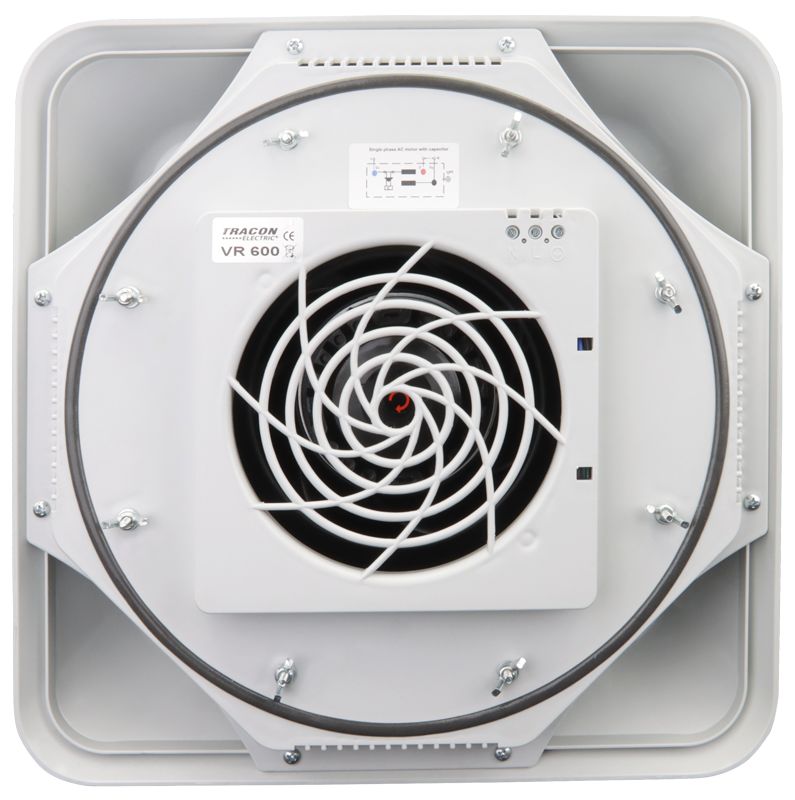 Tracon VR600 Tető ventilátor 600 m3/h,IP44,80 W,230 VAC,0.45 A,64 dB - Image 3