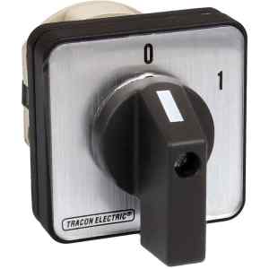 Tracon TK-206/2 Kézikapcsoló,BE-KI 400V,50Hz,20A,2P,5,5kW,48×48mm,60°