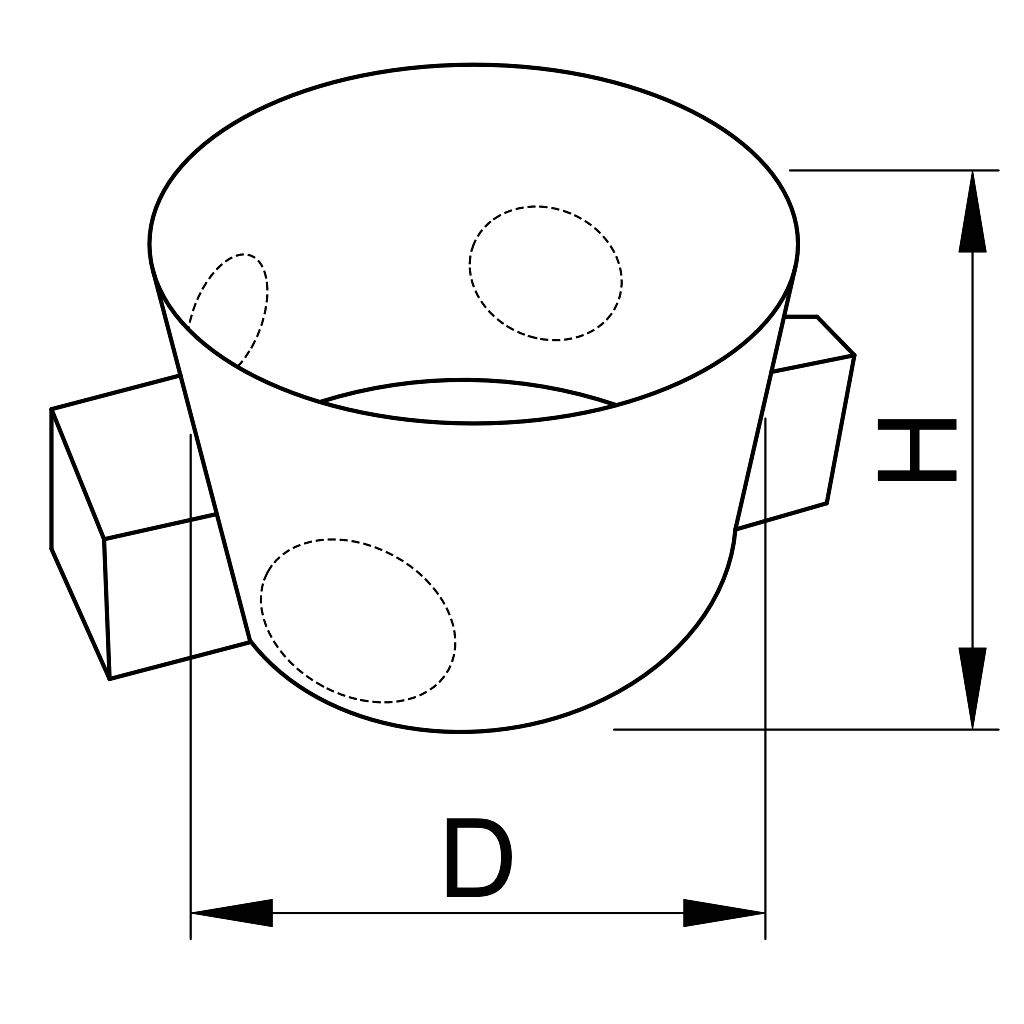 Tracon D60S Perforált szerelvénydoboz süllyesztett,sorolható,fekete 64×15×40mm - Image 2