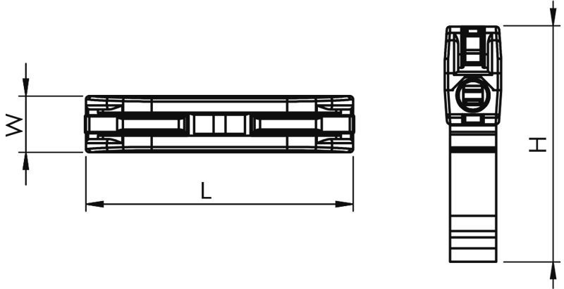 Tracon OVOKT11 Csavar nélküli vezetékösszekötő,toldó,nyitható,átlátszó 0,5-4mm²,32A,400VAC 1P - Image 2