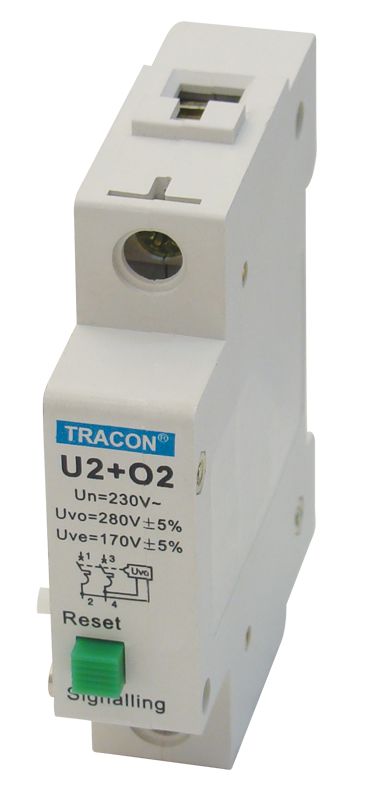 Tracon C60-U2/O2 Feszültségcsökkenési- és növekedési kioldó TDZ-hez 230 VAC