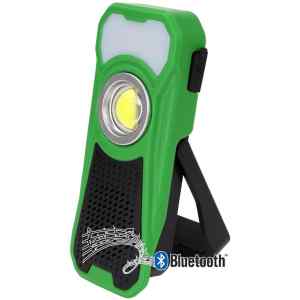 Tracon STLBT10W Akkumulátoros LED kézi lámpa Bluetooth hangszóróval 10/3W,6000K,3.7V 3000mAh,500/180lm,3,5h,Bluetooth 4.2