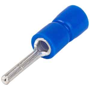 Tracon KCS Szigetelt csapos saru,ónozott elektrolitréz,kék 2,5mm²,PVC