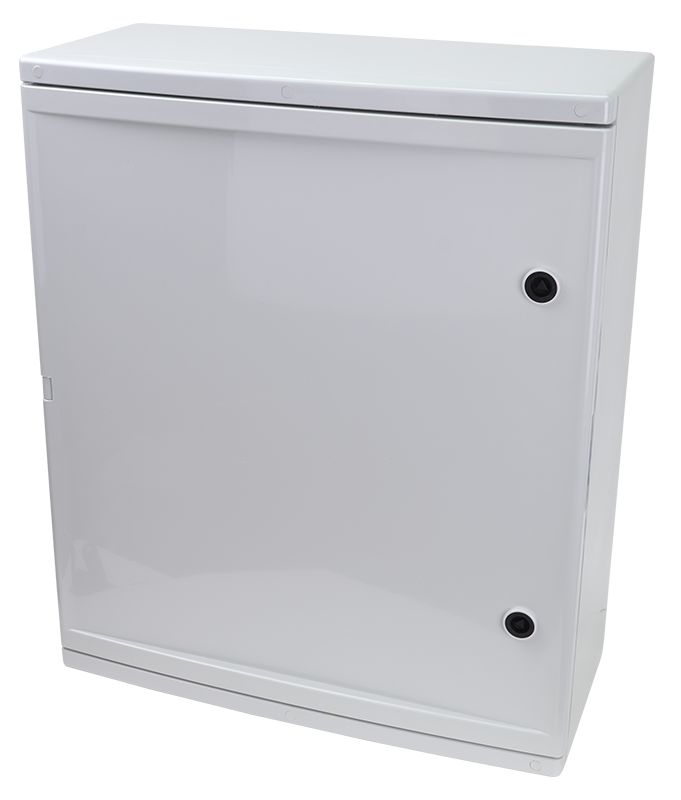 Tracon TME806026M Műanyag elosztószekrény maszkos HxWxD=800x600x260mm,IP65,IK10,1000V AC/DC,RAL7035