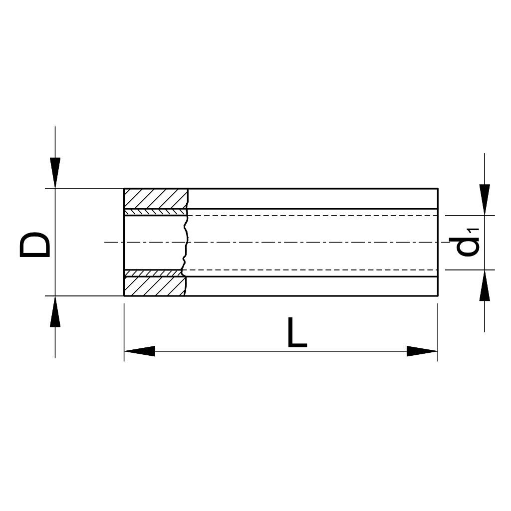 Tracon STH Szigetelt toldóhüvely,ónozott elektrolitréz,sárga 6mm²,PVC - Image 2