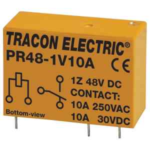 Tracon PR48-1V10A Print relé 48V DC / 1×CO