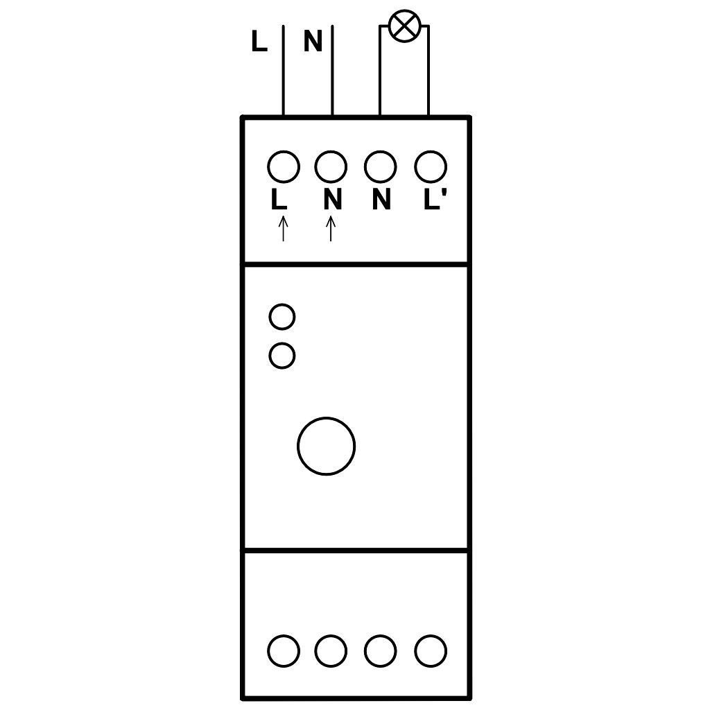 Tracon ALK-BOX Alkonyatkapcsoló 16A/230V,50Hz,2-100lux,IP20 - Image 2