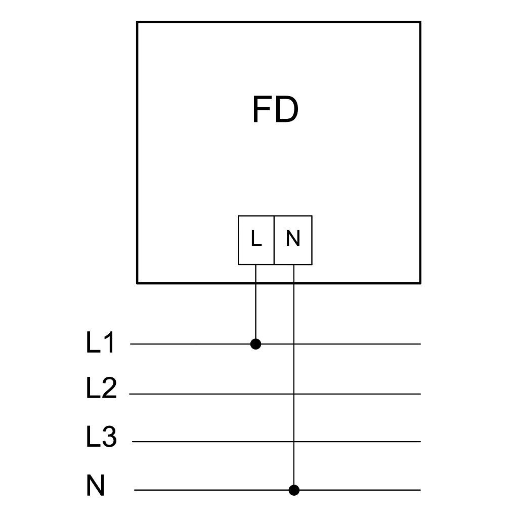 Tracon FD-96 Digitális frekvencia mérő 96×96mm,45-75Hz - Image 2