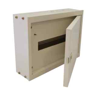 Tracon EDFKF-16/1 Fém elosztódoboz falon kívüli,maszkos,fehér 1×16 mod,H×W×D=305×445×110mm,IP42,RAL1013