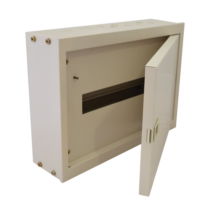 Tracon EDFKF-16/1 Fém elosztódoboz falon kívüli,maszkos,fehér 1×16 mod,H×W×D=305×445×110mm,IP42,RAL1013