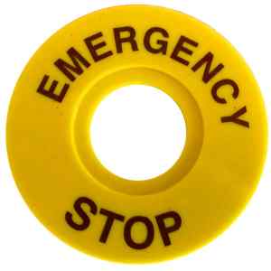 Tracon NYG3-ES60 EMERGENCY STOP lap d=60mm; h=2mm; ABS