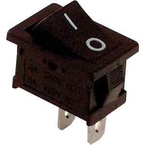 Tracon TES-34 Készülékkapcsoló,BE-KI,fekete 16A,250V AC