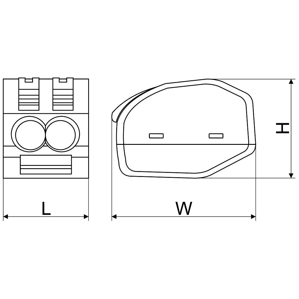 Tracon OVO2,5-3 Csavar nélküli vezetékösszekötő, nyitható 0,75-4mm2, 32A, 400VAC 3P - Image 3