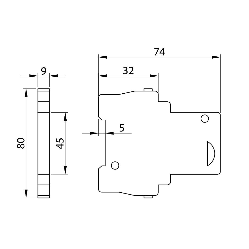 Tracon TDZ-F2 Segédérintkező TDZ kismegszakítóhoz 240V,6A - Image 2