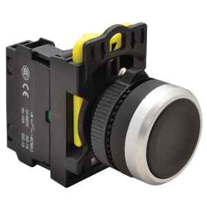 Tracon NYG3-BK Egyszerű nyomógomb,fekete 1×NO,5A/230V AC-15,IP65