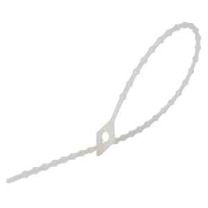Tracon 160N-GY Gyöngyös nyitható kábelkötegelő,natúr 150×1,7mm,D=4-38mm,PA6.6