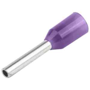 Tracon E034 Szigetelt érvéghüvely,ónozott elektrolitréz,lila 0,25mm²,L=10,4mm