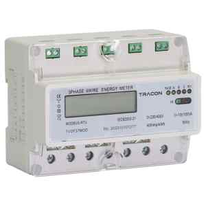 Tracon TVOF37MOD LCD kijelzésű fogyasztásmérő,közvetlen,MODBUS,3F,7 modul 400VAC / 10A
