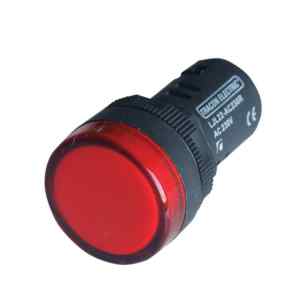 Tracon LJL22-RA LED-es jelzőlámpa,piros 12V AC/DC,d=22mm