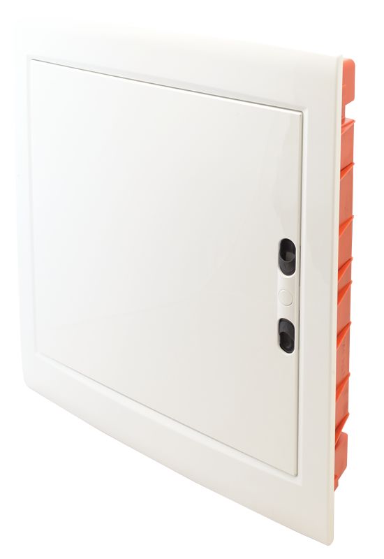 Tracon EDSSN-18/2 Süllyesztett elosztódoboz,fehér-sík ajtóval,NPE nélkül 2×18 modul,IP40
