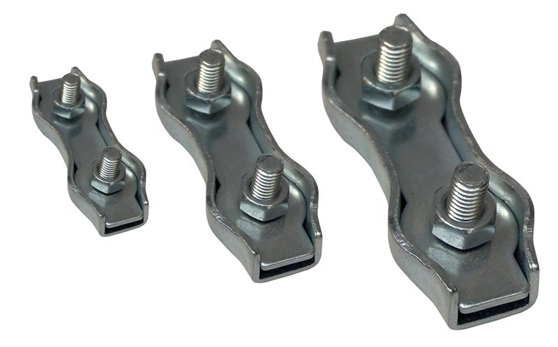 Tracon BSZ2-4 Sodronyszorító bilincs,dupla,acél d=4-4,8mm,M5