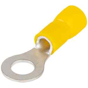 Tracon SSZ4 Szigetelt szemes saru,ónozott elektrolitréz,sárga 6mm²,M4,PVC