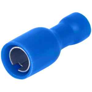Tracon KHA4 Szigetelt hengeres csatlakozó aljzat,elektrolitréz,kék 2,5mm²,PVC