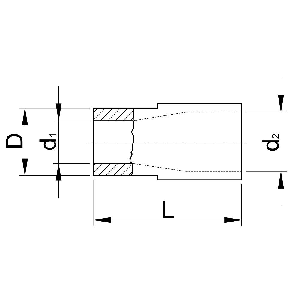Tracon KHA4 Szigetelt hengeres csatlakozó aljzat,elektrolitréz,kék 2,5mm²,PVC - Image 2