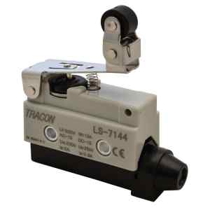 Tracon LS7144 Helyzetkapcsoló,rugószáras-csuklógörgő 1xCO,2A/230V AC-15,0,3A/250V DC-13,47mm,IP40
