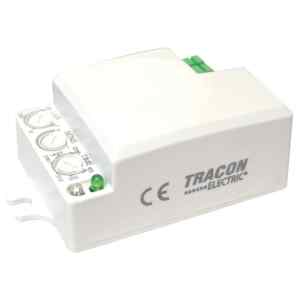 Tracon TMB-L01D Mozgásérzékelő,mikrohullámú,lámpába 230V,50Hz,5,8GHz,360°,1-8m,10s-12min,3-2000lux,IP20