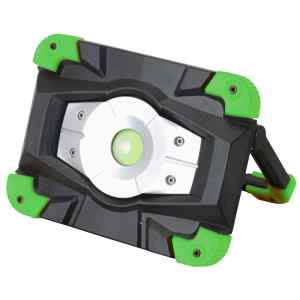 Tracon STLFL10W Akkumulátoros LED szerelő reflektor külső akkumulátor funkci 10 W,6500 K,3,7 V,4400 mAh,Li-Ion,1000 lm,3 h,IP54