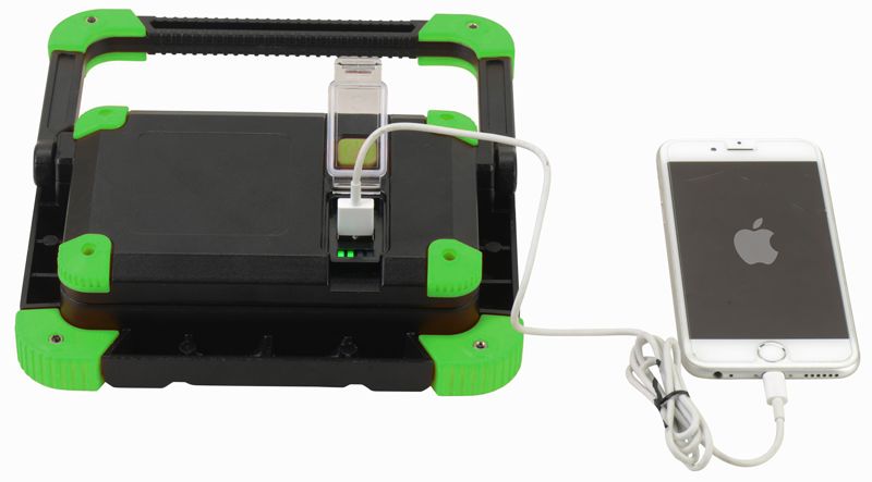 Tracon STLFL10W Akkumulátoros LED szerelő reflektor külső akkumulátor funkci 10 W,6500 K,3,7 V,4400 mAh,Li-Ion,1000 lm,3 h,IP54 - Image 2