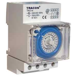 Tracon TKO-N Sorolható kapcsolóóra,napi,elektromechanikus 230V,16 A