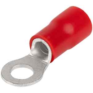 Tracon PSZ10-5 Szigetelt szemes saru,ónozott elektrolitréz,piros 10mm²,M5,PVC